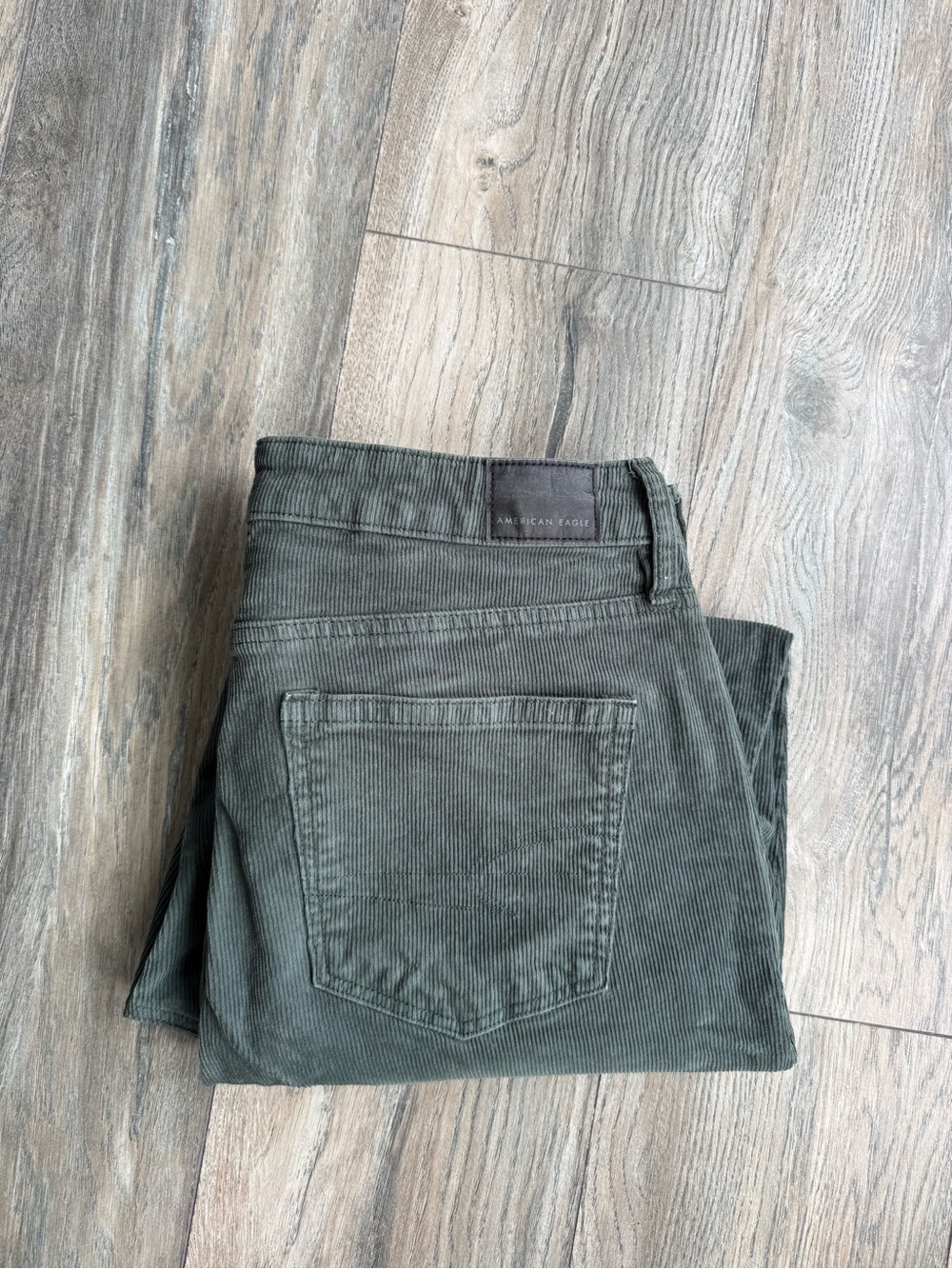 American Eagle Outfitters Dark Olive Green Corduroy Jeans